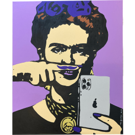 TVBOY Frida da Selfie Montato e incorniciata Stampa 30 x 40 cm 