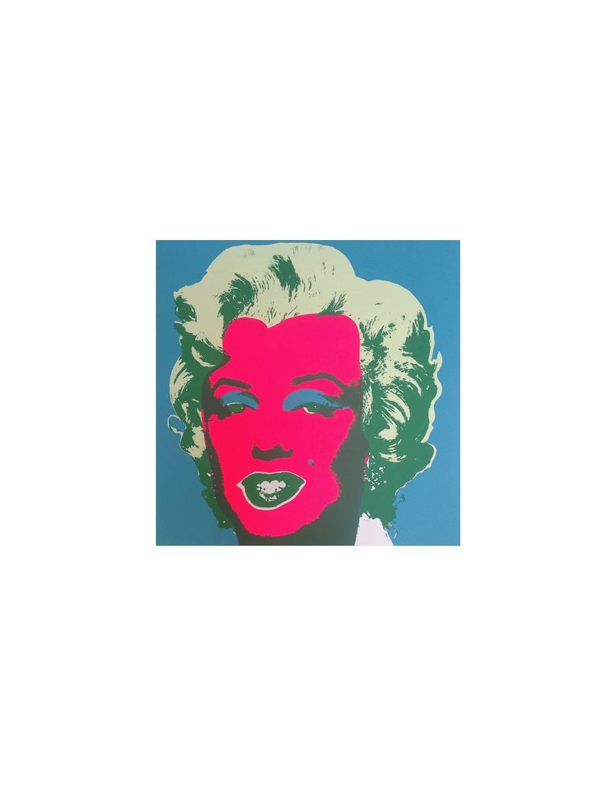Marilyn Monroe-Pink On Blue 11.30