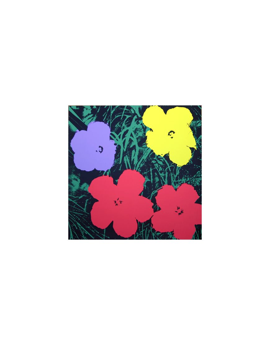 Flowers - Red/Purple/Yellow On Green 11.73
