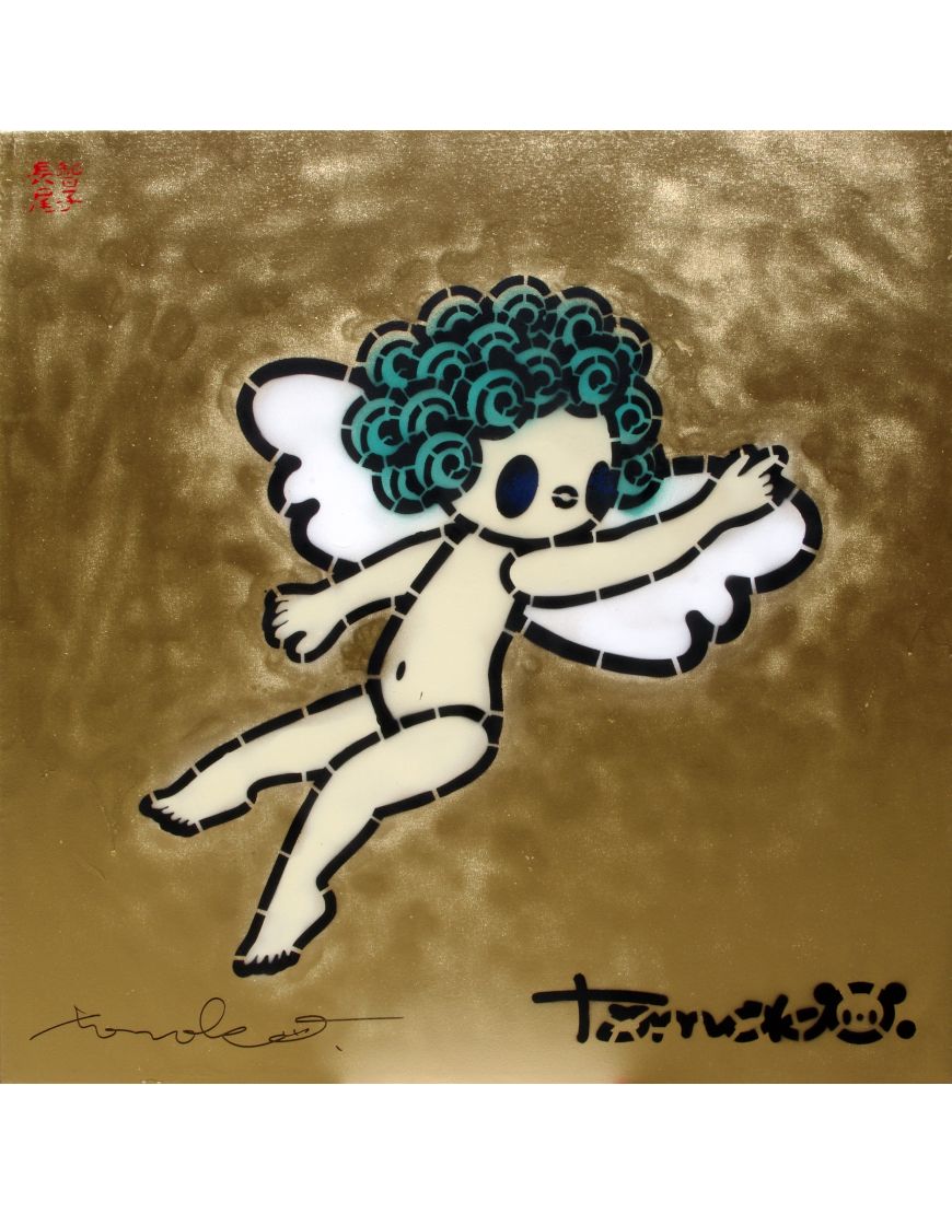 Angel 2 Gold Emerald