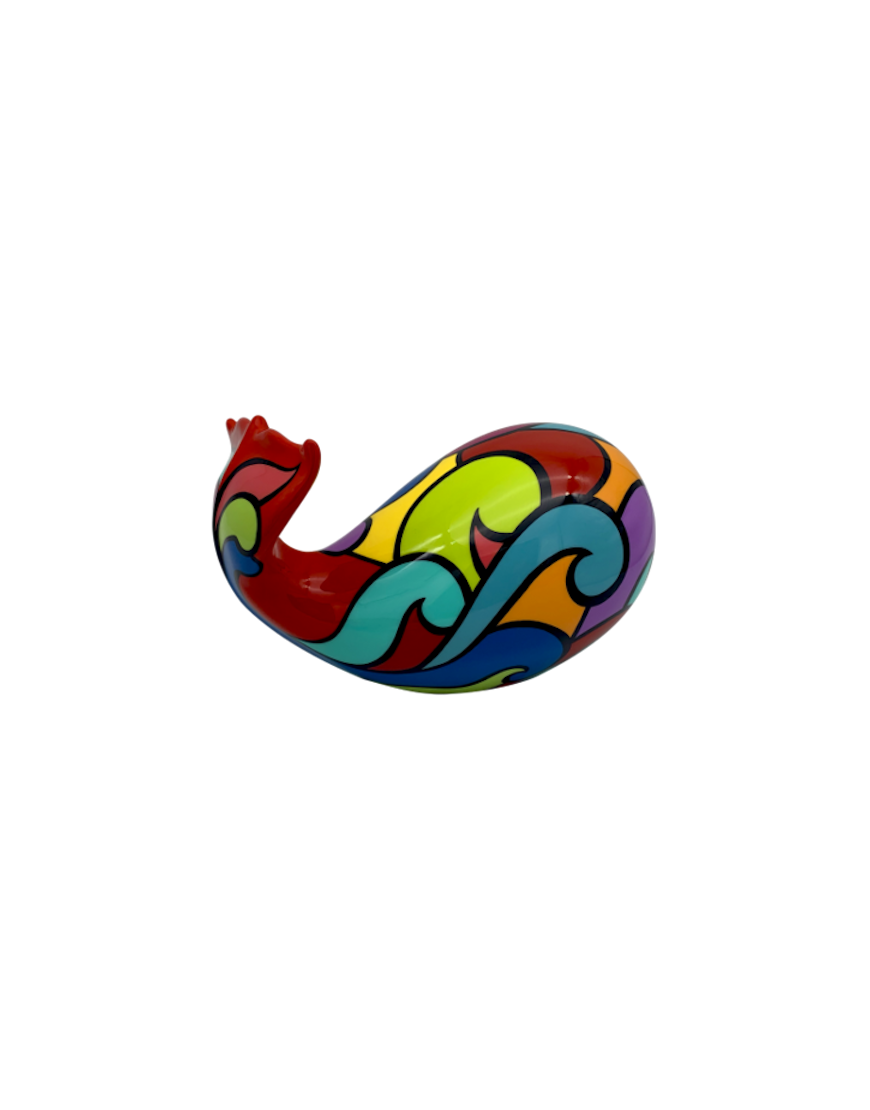 Rolling Red - Whale Pop, Size S
