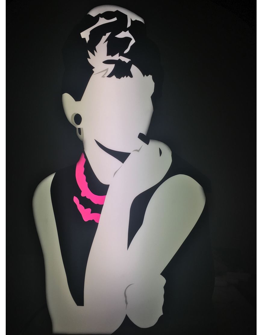 Audrey Hepburn (light sculpture)