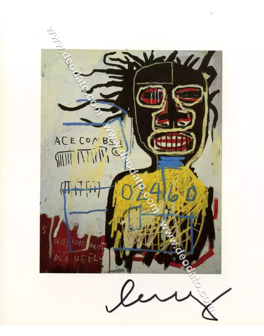 Art & Collectibles Painting Acrylic Self Portrait as a Heel by Basquiat ...