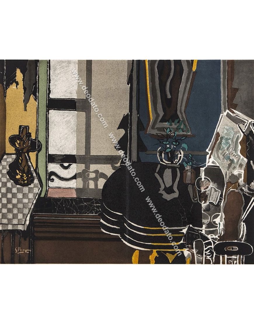 Interior with black table