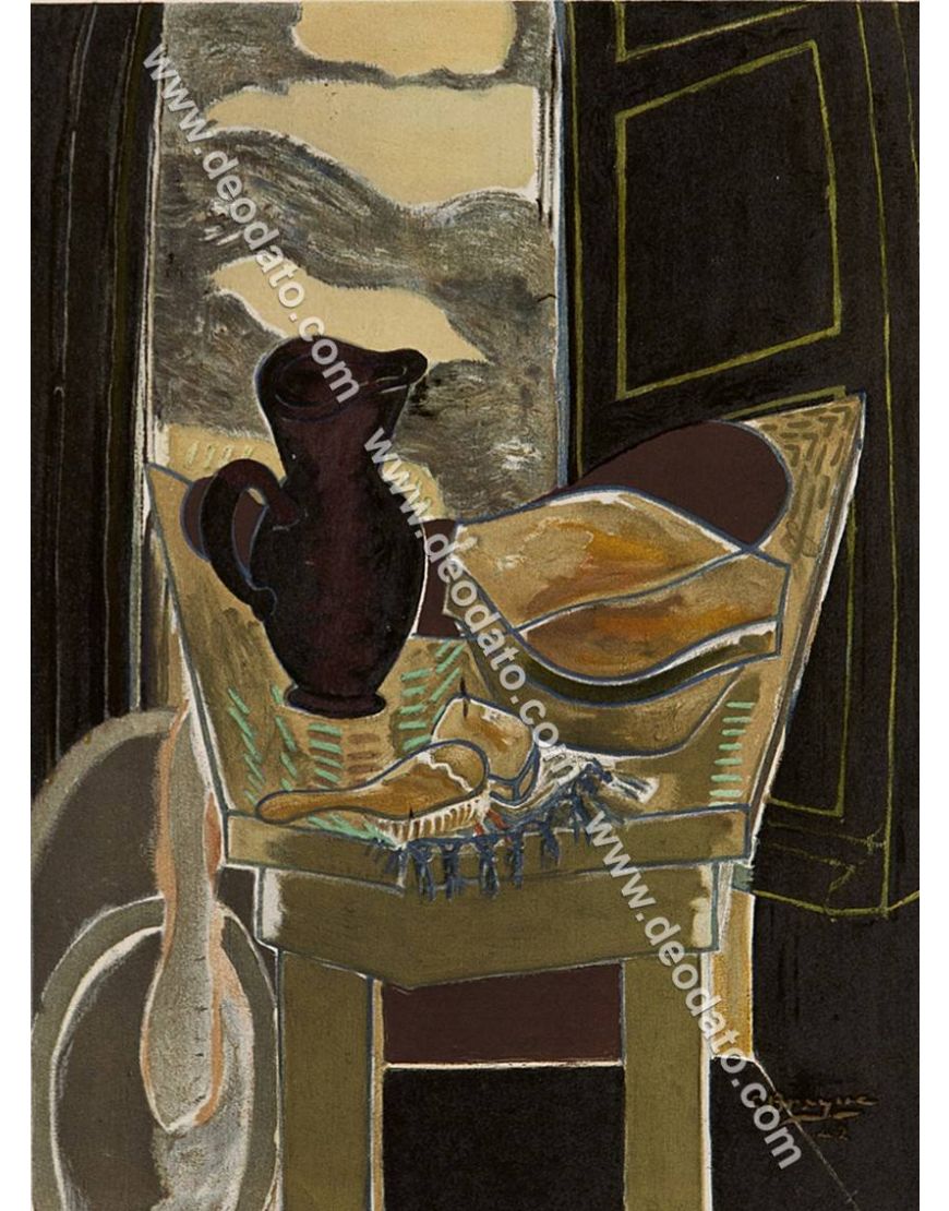 The toilette in front of the window