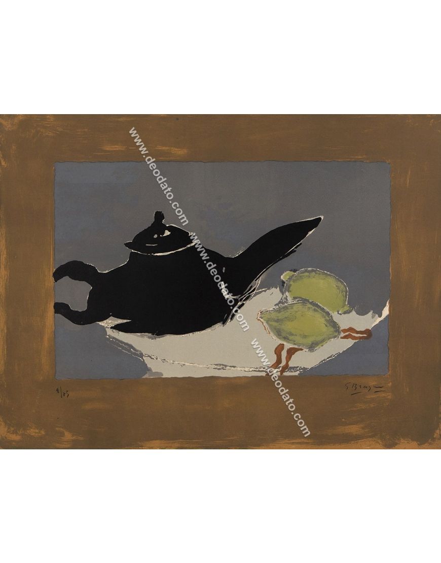 Teapot and lemons