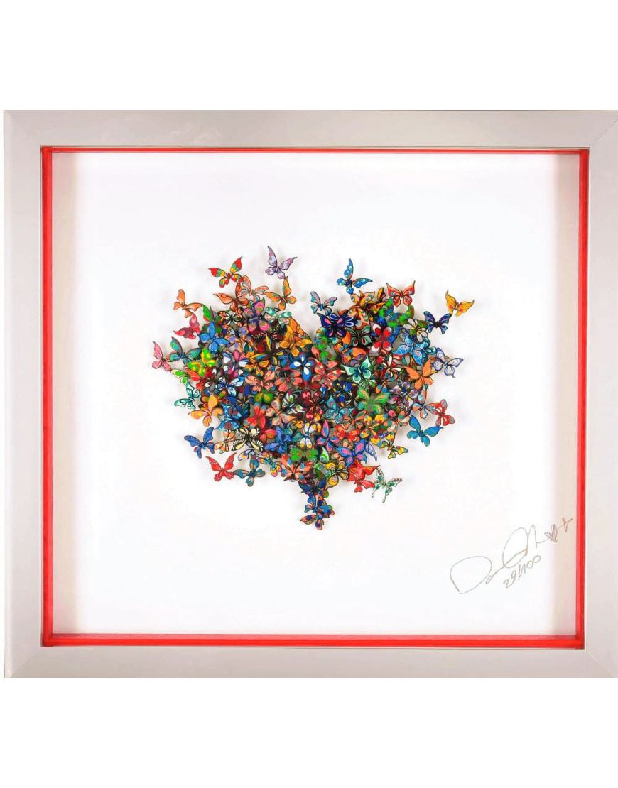My Heart Is All a Flutter Papercut