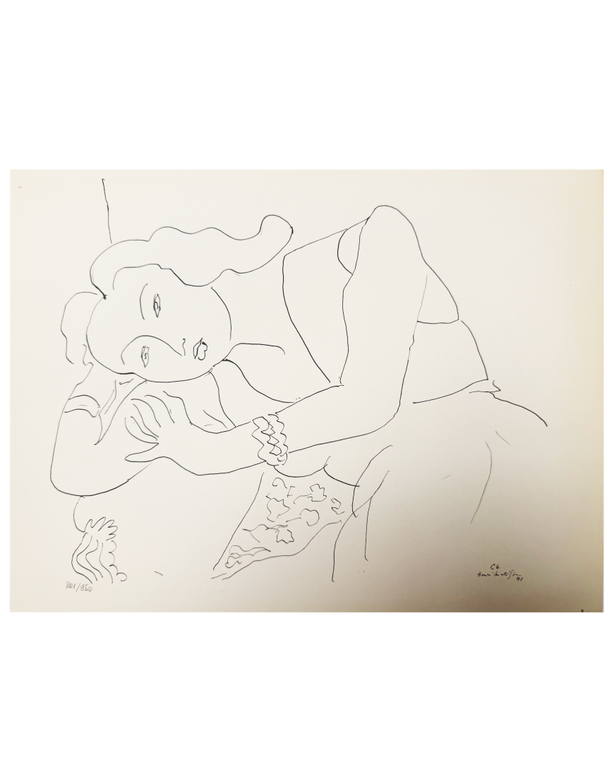 Lying woman