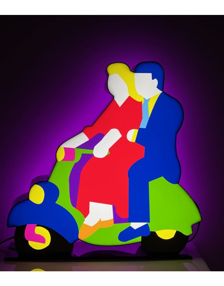 Coppia in Vespa