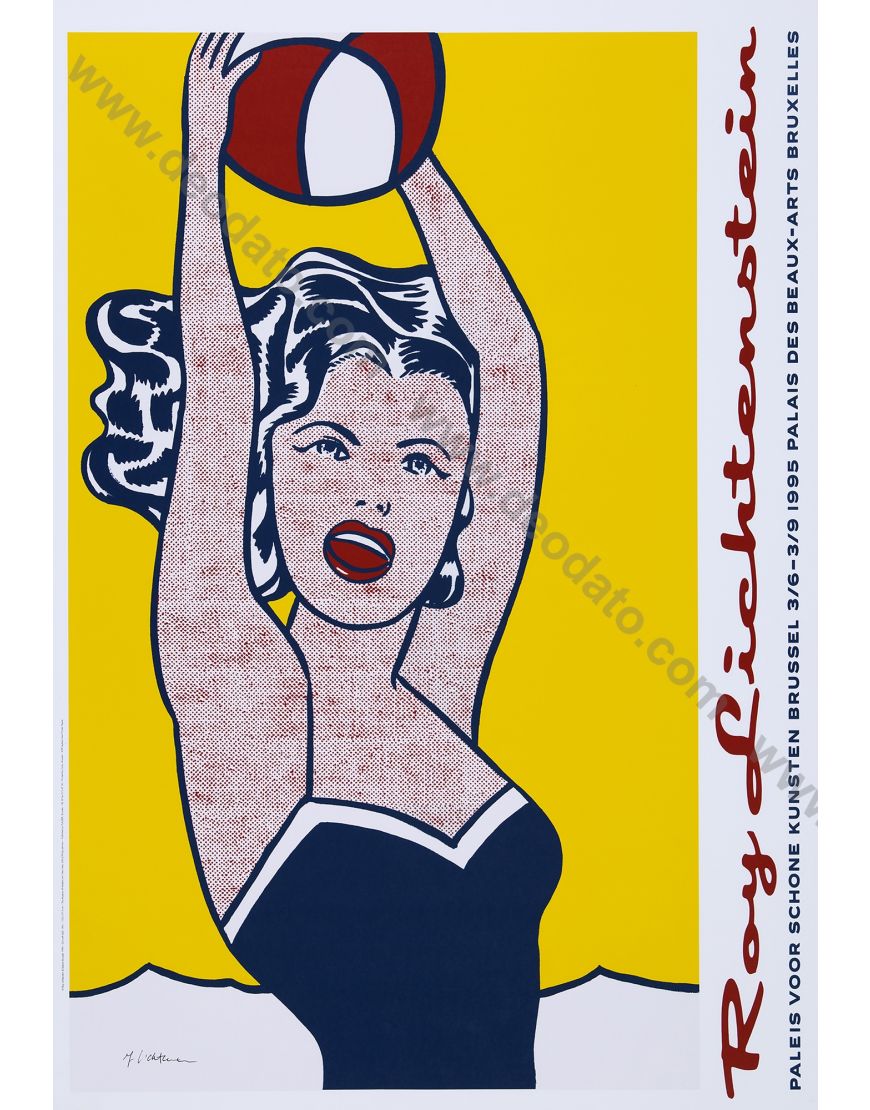 Girl With Ball - Signed Poster