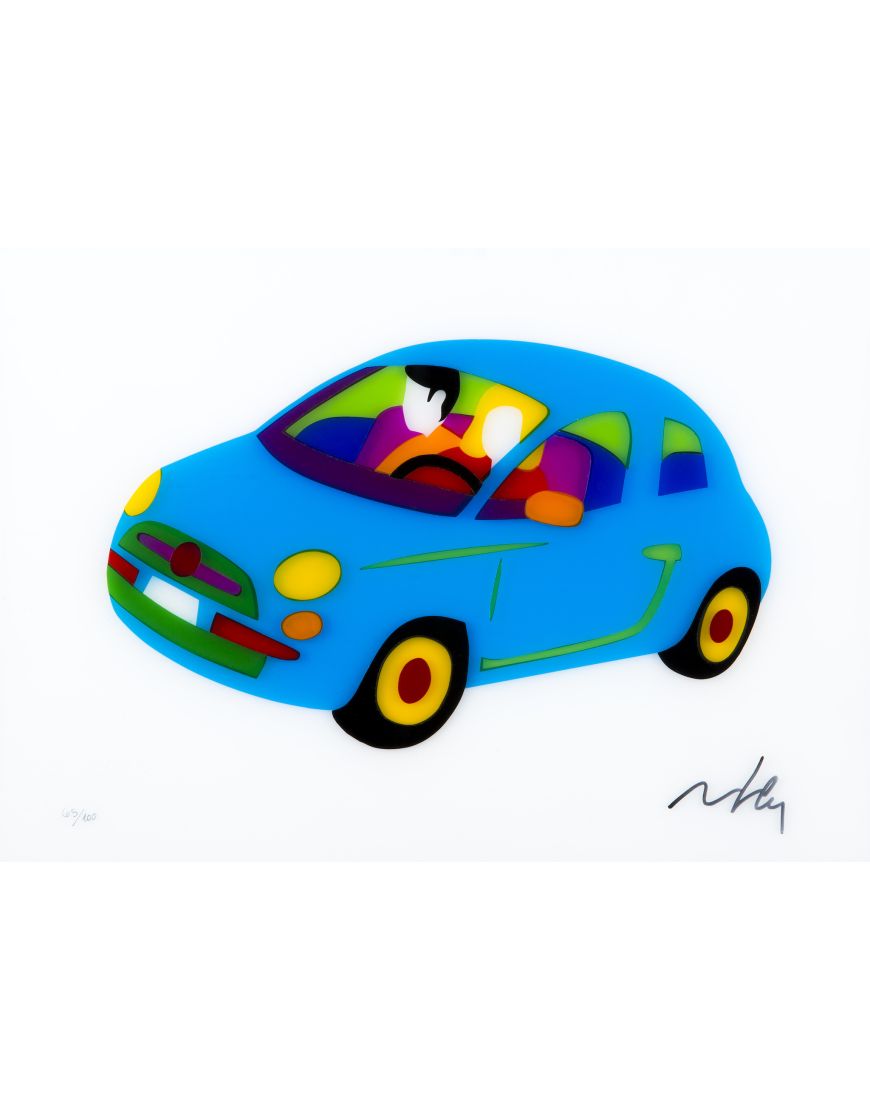 Fiat 500 Vintage (Blue)