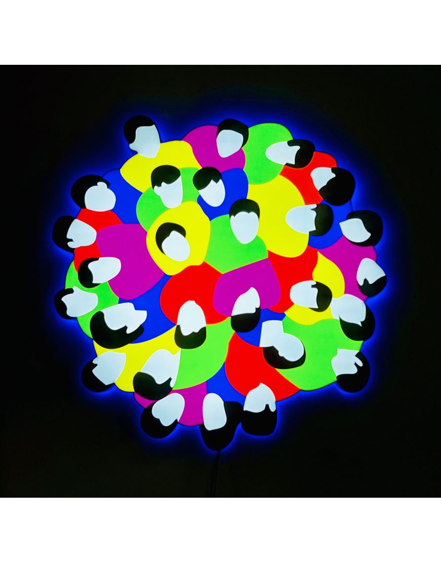 Il Volto degli altri (light sculpture)