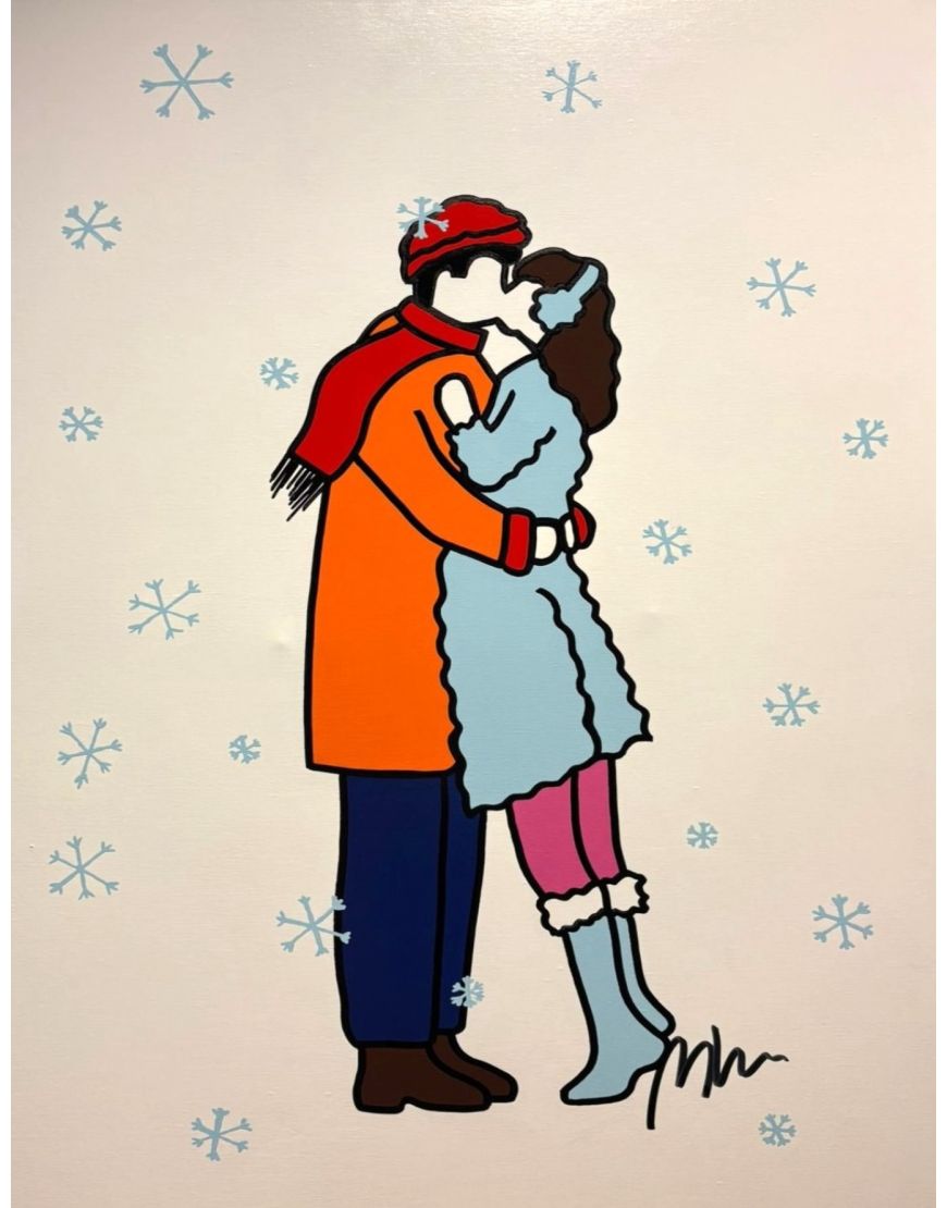 Bacio sotto la neve