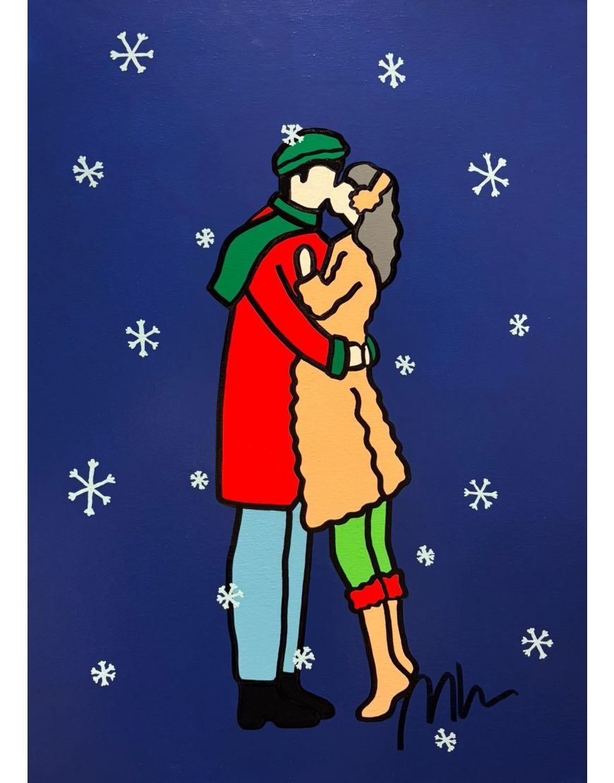 Bacio sotto la neve