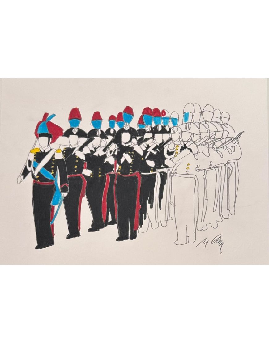 Carabinieri in marcia