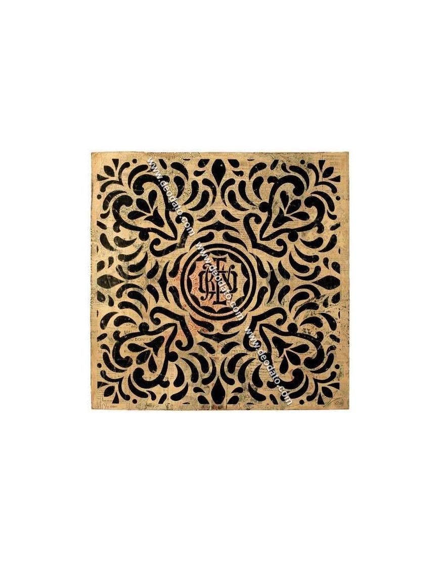 Monogram pattern black