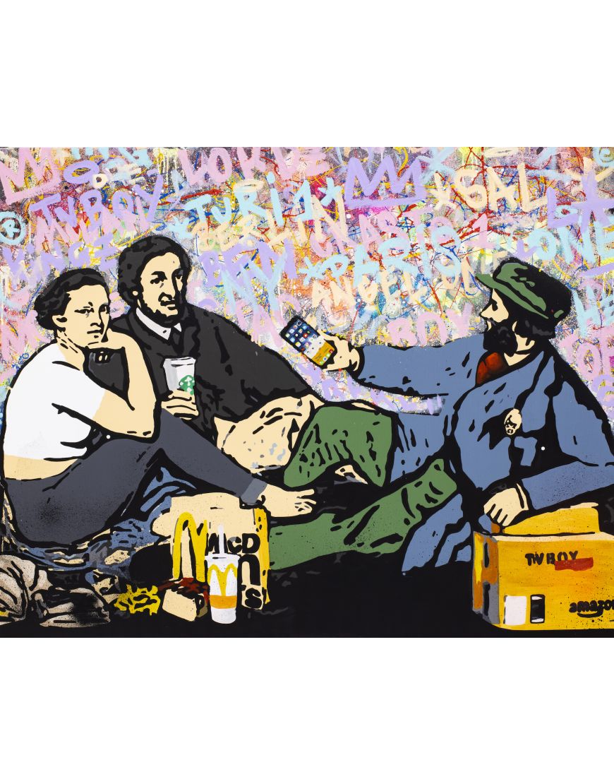 Dejeuner sur l’asphalte - Graffiti Tags