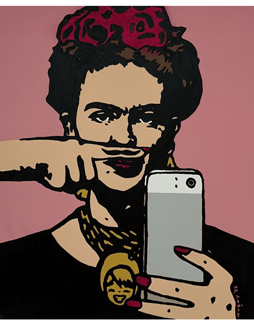 Frida's Selfie - Light Pink