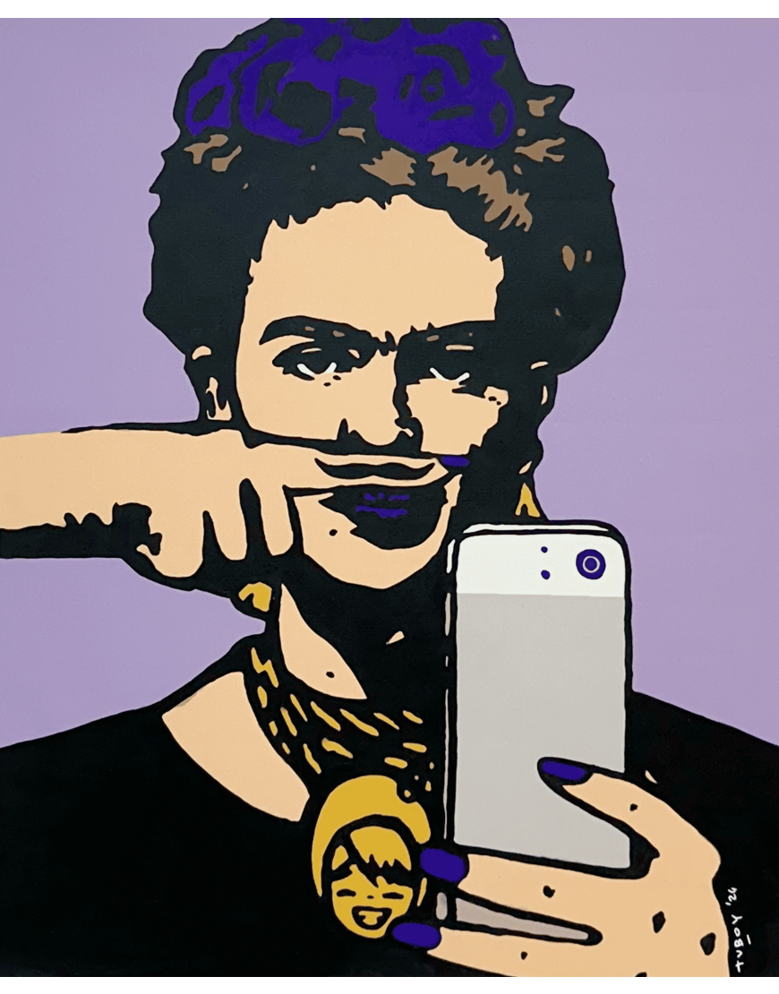 Frida's Selfie - Light Purple
