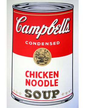 Campbell's Soup Chicken Noodle - Silkscreen by Andy Warhol