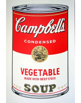 Campbell's Soup Vegetable - silkscreen by Andy Warhol