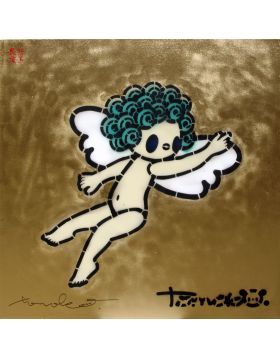 Angel 2 Gold Emerald