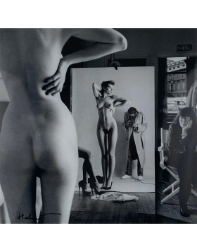 Self-Portrait With Wife And Models, Paris, Vogue Hommes, 1980  