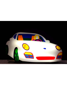 Porsche bianca (light sculpture)