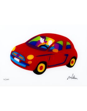 Fiat 500 Fluo (Red)