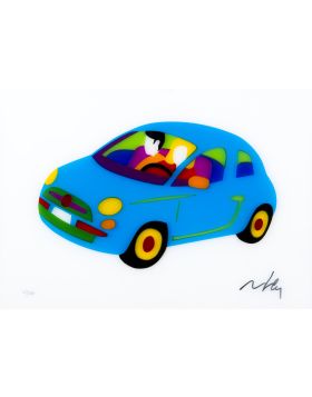 Fiat 500 Vintage (Blue)