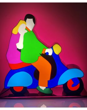 Vespa Colorata (Light Sculpture)