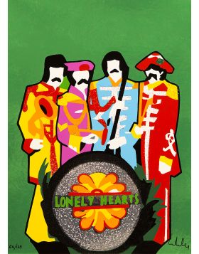 Beatles Lonely Hearts - Screenprint