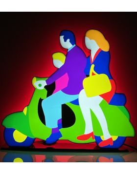 Famiglia in Vespa