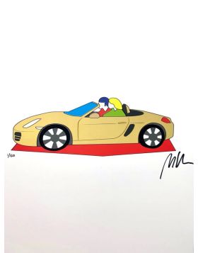 Gold Porsche - Screenprint