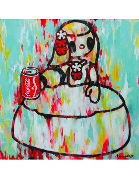 Margherita with Coca Cola Blue Compose