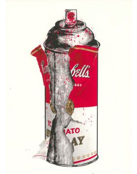 Torn Spray Can