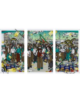 The Fourth Estate after Pellizza (Plexiglass)