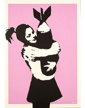 Banksy - Bomb Love - 2003 - Edition of 600 - Screen print on paper - Unsigned - with certificate issued by Pest Control