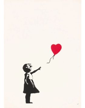 Banksy - Girl with Balloon - Screen Print on Paper - Edition of 600 pieces - 66x50cm
