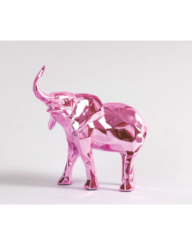 Richard Orlinski - Elephant Pink Edition - Resin Sculpture - 14x12x5 cm - Open Edition