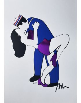 Marco Lodola - Bacio a Times Square - Edizione Limitata di 150 Esemplari