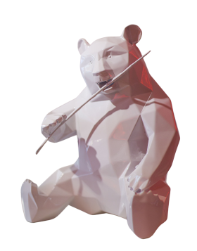 Richard Orlinski - PANDA - White - Resin Sculpture - Limited Edition of 100 Pieces