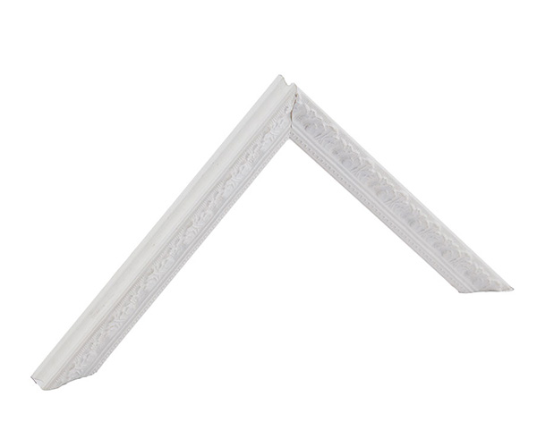 Cornice in legno Barocchina Bianca