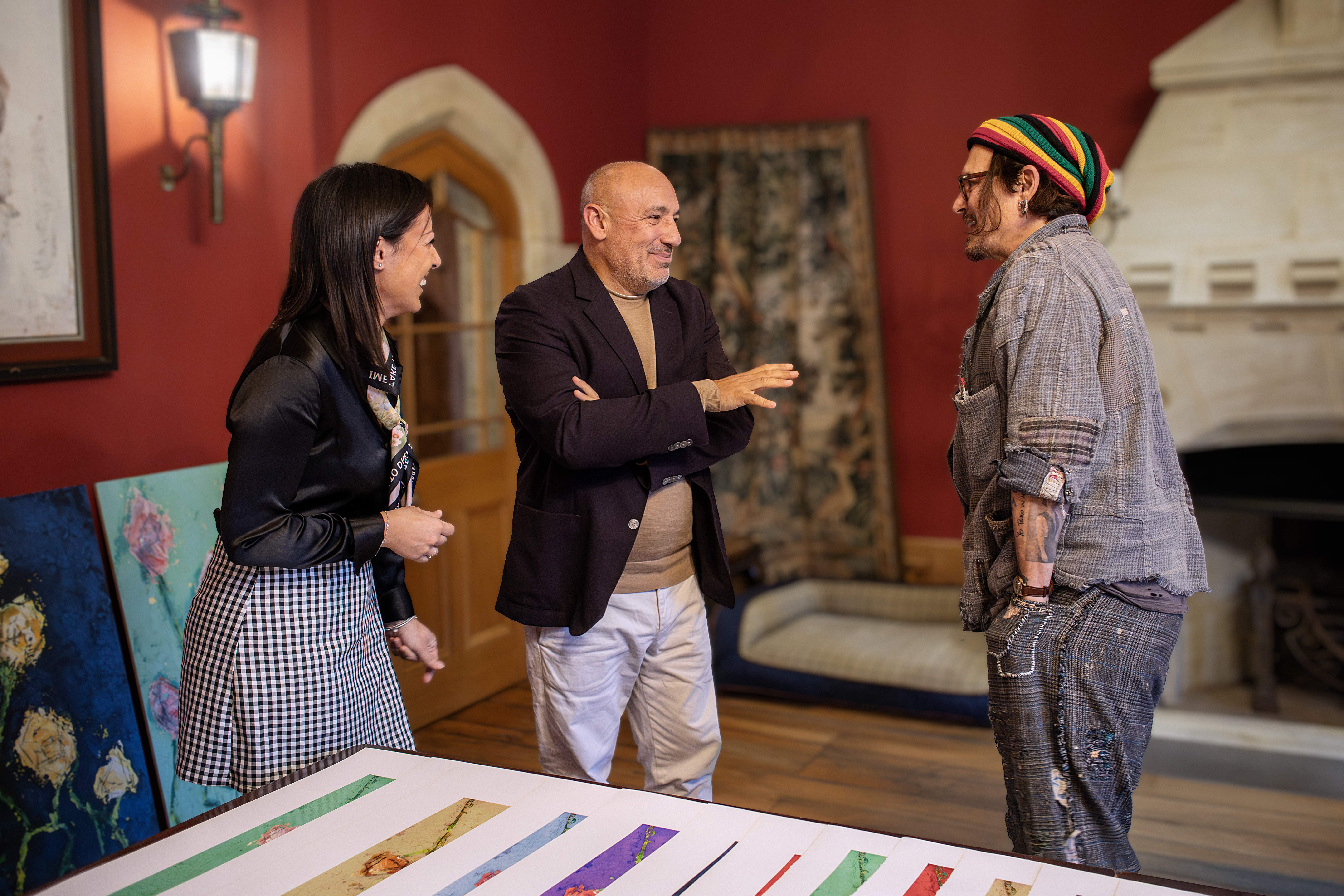 Johnny Depp Arrives In Italy With Deodato Arte And His Visual Universe Waiting To Be Discovered