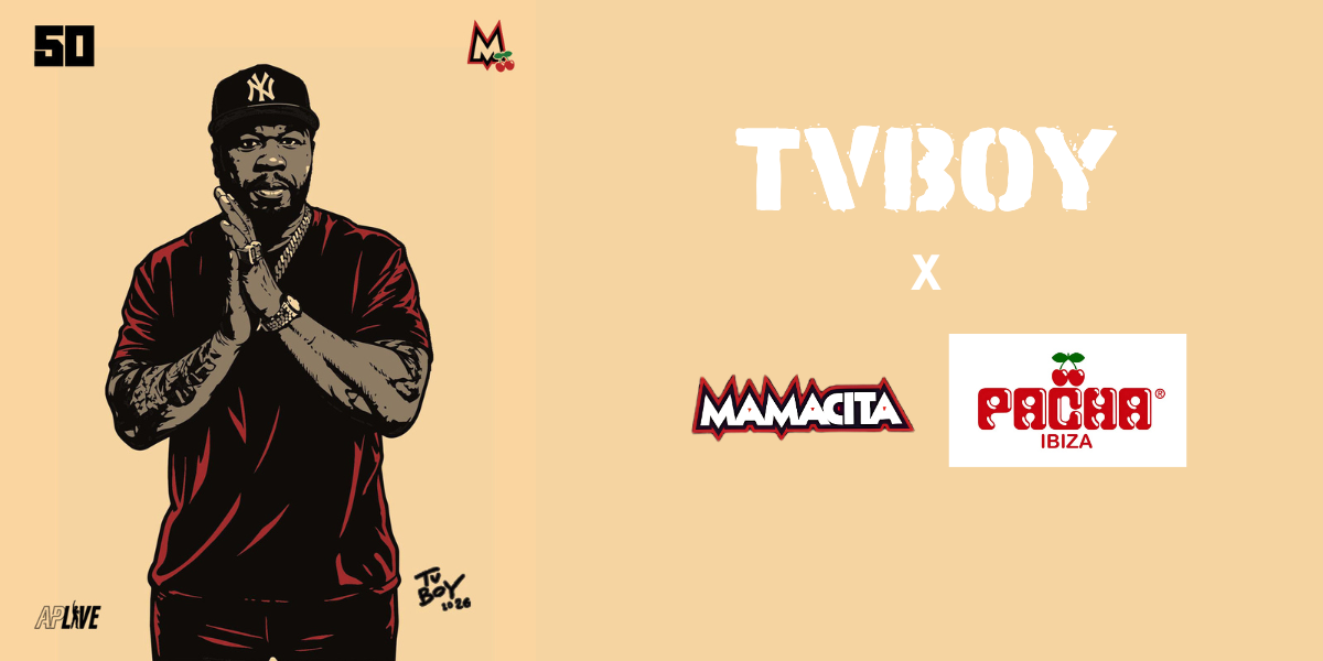 Tvboy for Mamacita at Pacha Ibiza: urban art, music and pop imagery