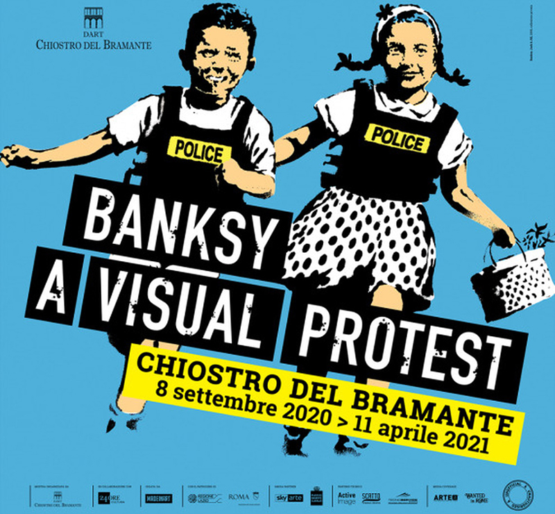 A new exhibition is coming soon! Banksy: Rome - Chiostro del Bramante | 8/09 - 11/04