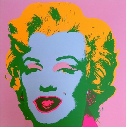 Marilyn Monroe-Yellow//Blue On Pink 11.28