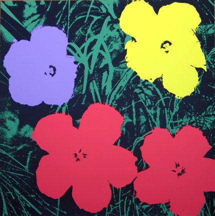 Flowers - Red/Purple/Yellow On Green 11.73