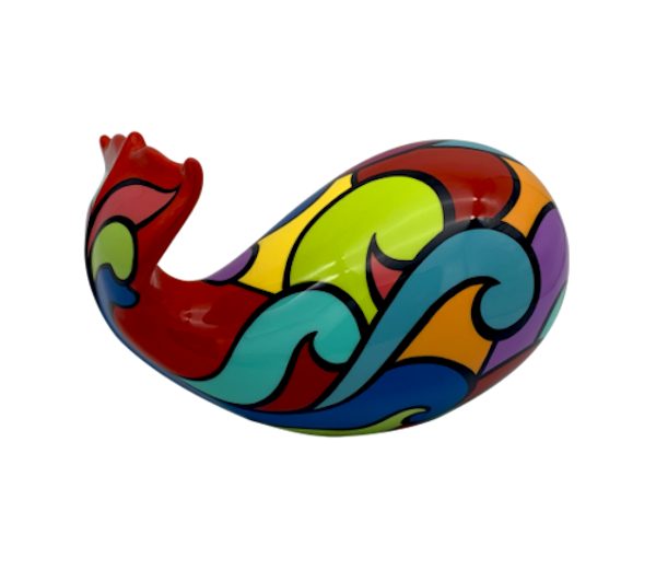 Rolling Red - Whale Pop, Size S