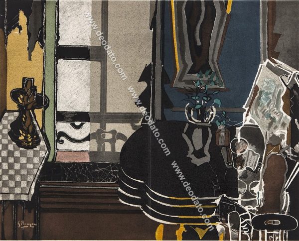 Interior with black table